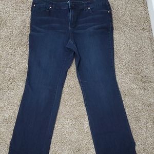 Boot Leg, dark wash 12short jeans
